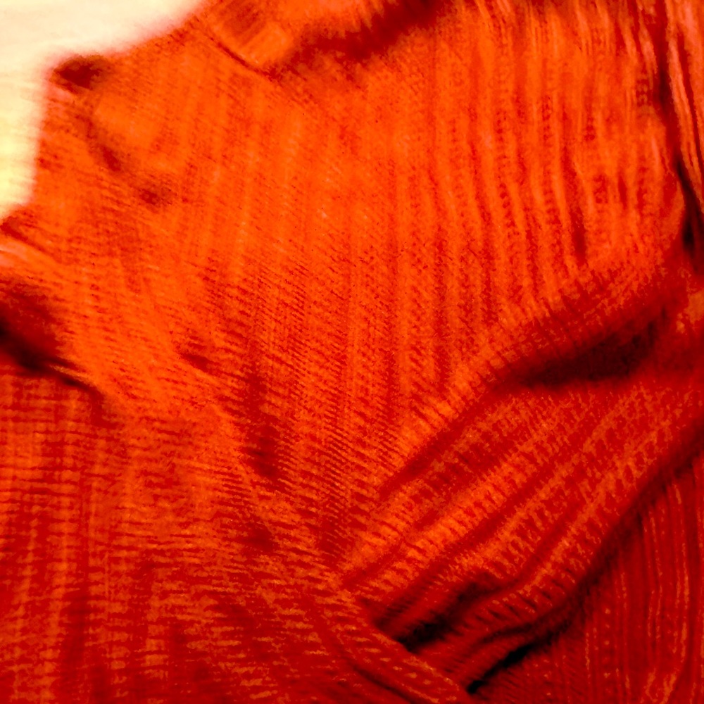 Rust cropped sweater